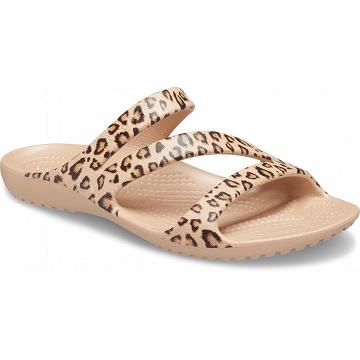 Crocs Kadee II Graphic Women's Sandals Brown | Australia 0496WNBY